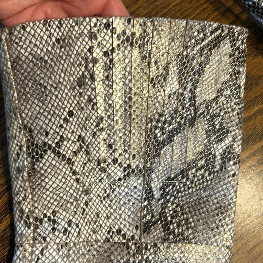 House of CB Snakeskin Pattern Over-the-Knee Boots - Picture 9 of 16